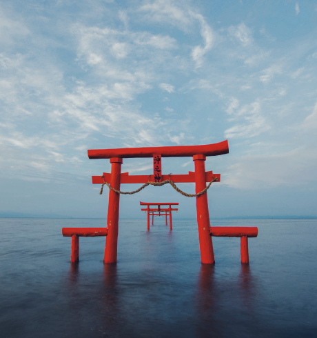 大魚神社の海中鳥居