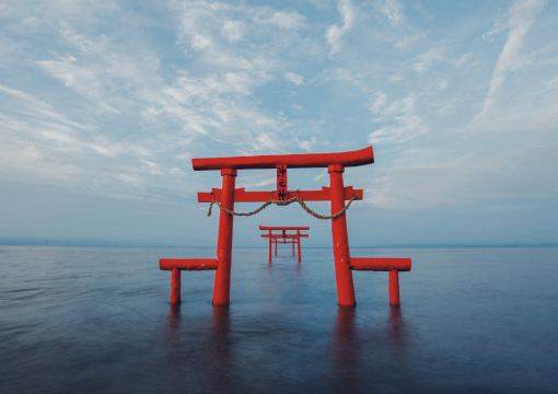 大魚神社の海中鳥居
